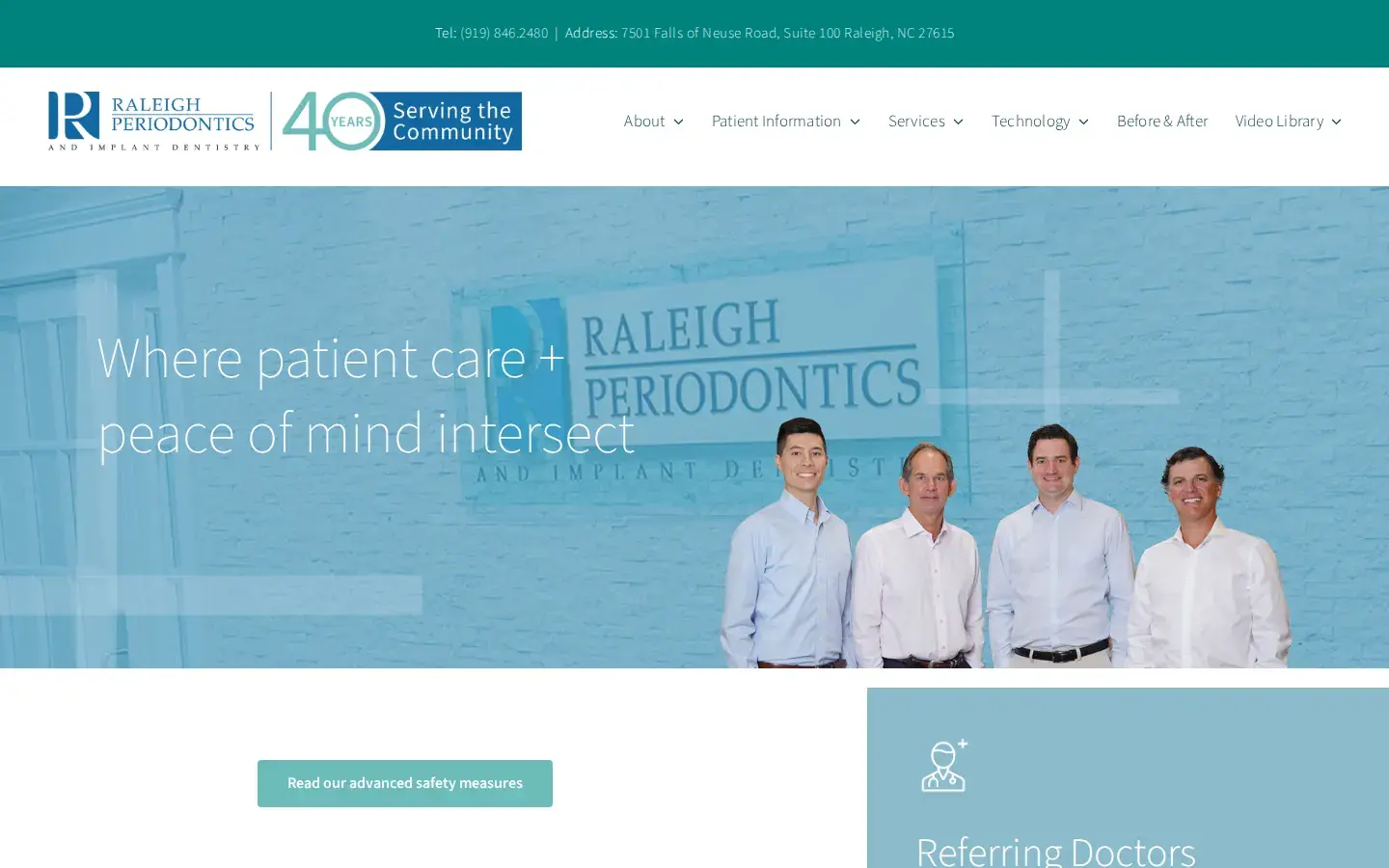 Homepage preview of Raleigh Periodontics and Implant Dentistry