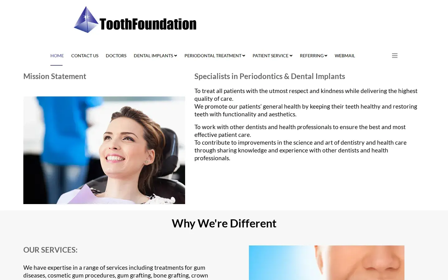 Homepage preview of Rancho Del Rey Center for Periodontics and Dental Implants