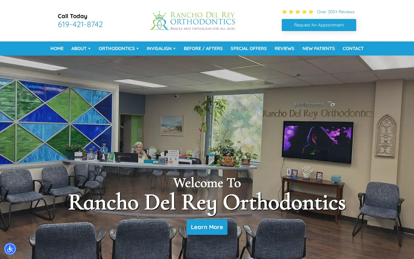Homepage preview of Rancho Del Rey Orthodontics