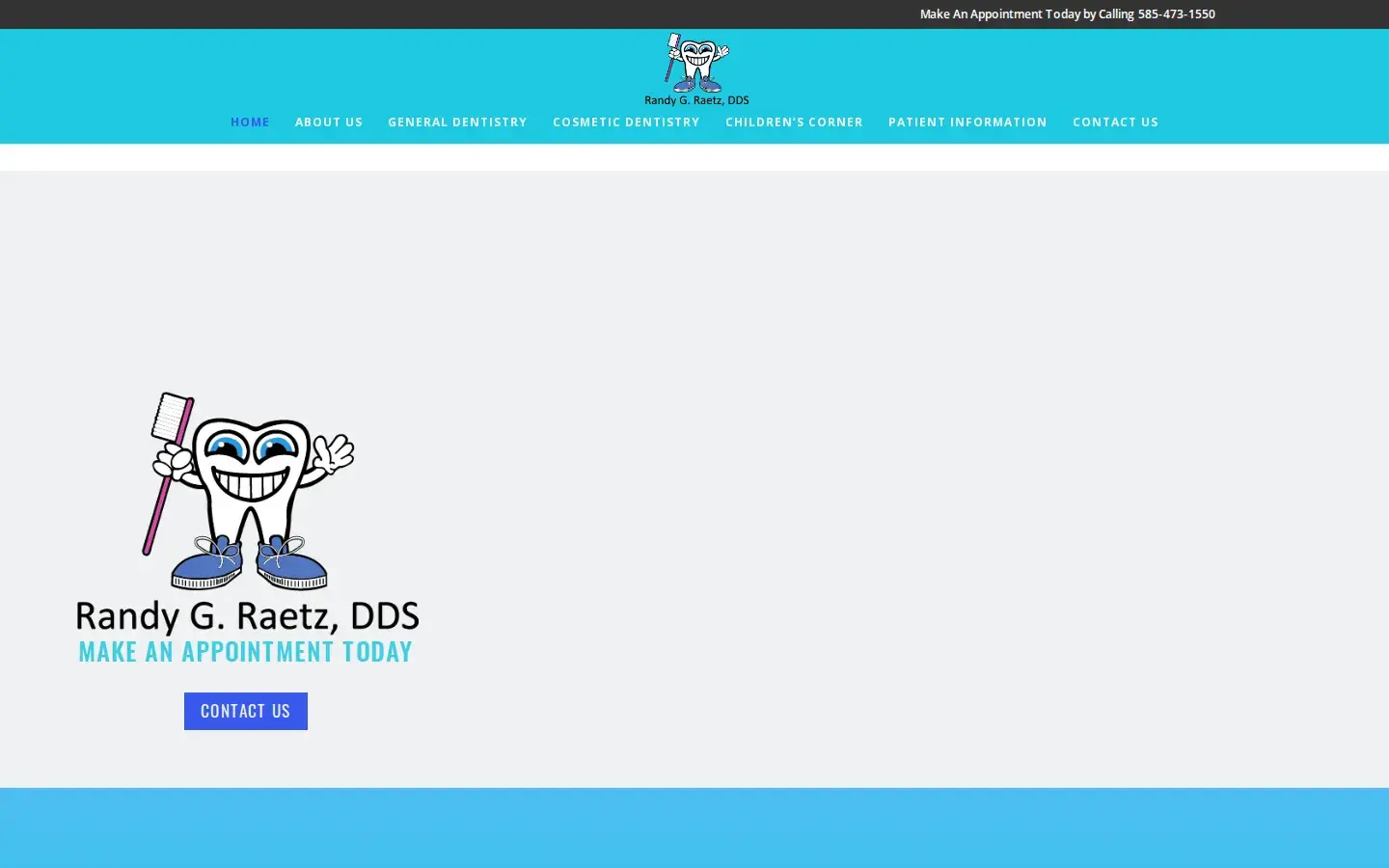 Homepage preview of Randy G. Raetz, DDS, PLLC