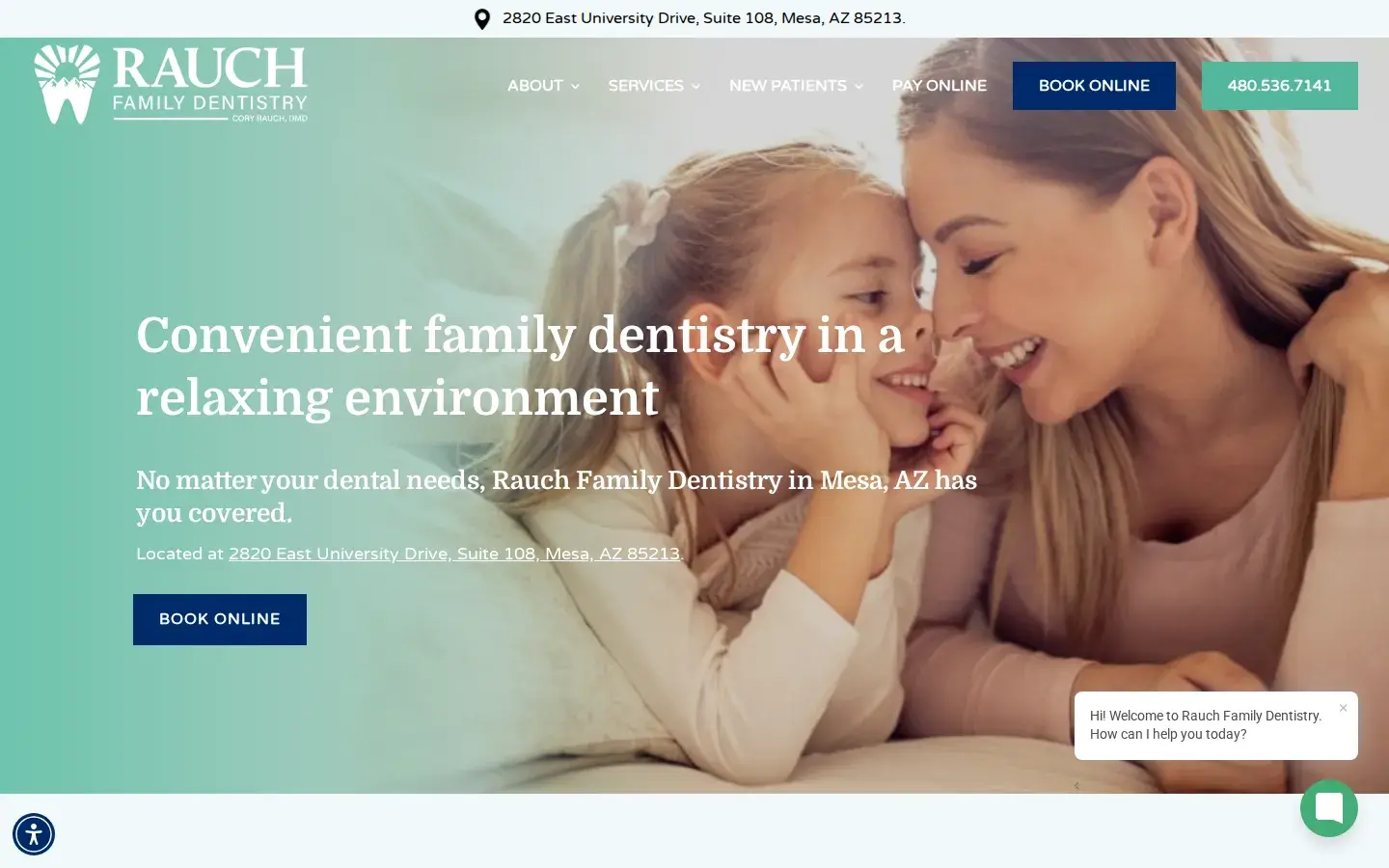 Homepage preview of Rauch Family Dentistry