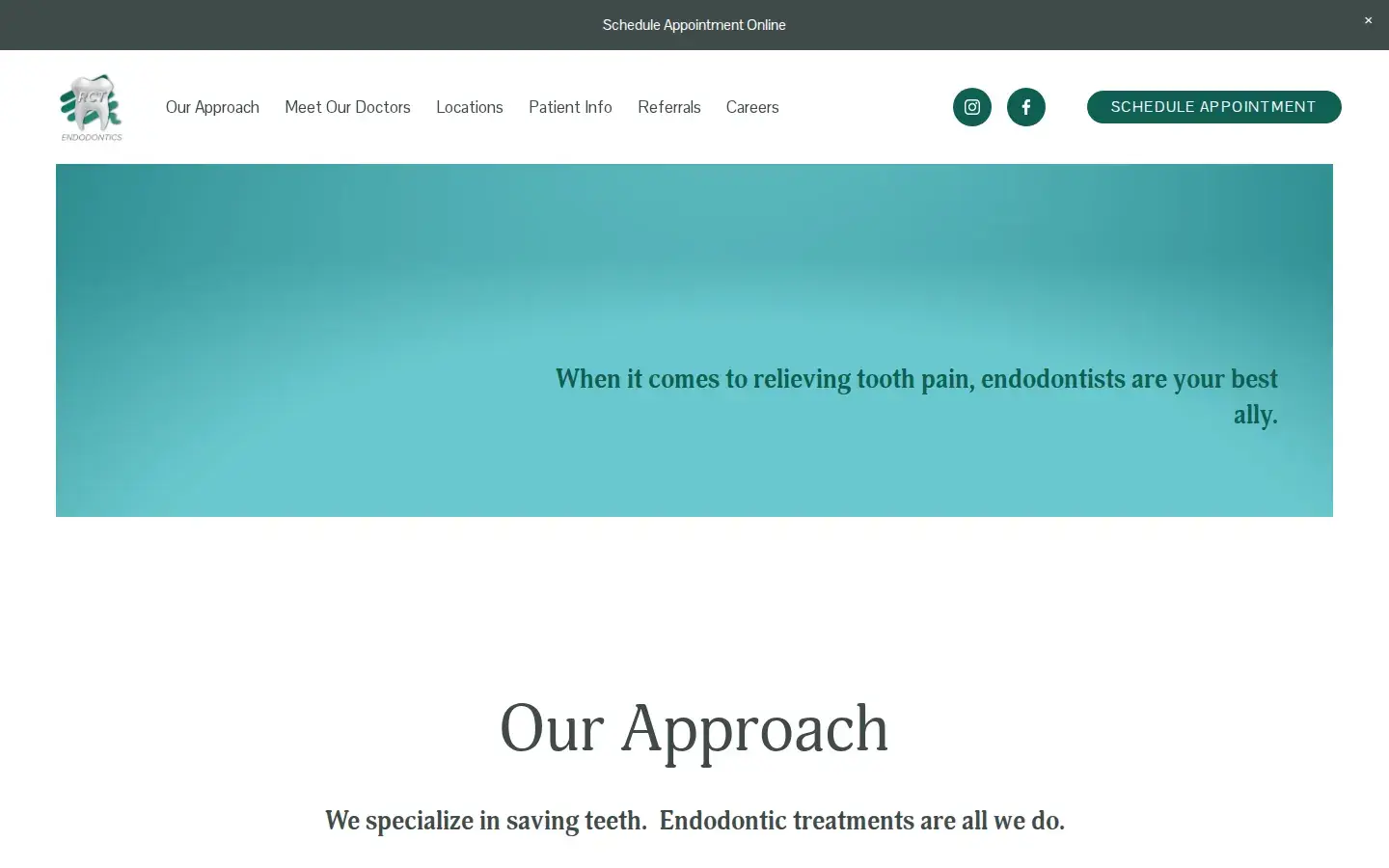 Homepage preview of RCT Endodontics Navy Yard