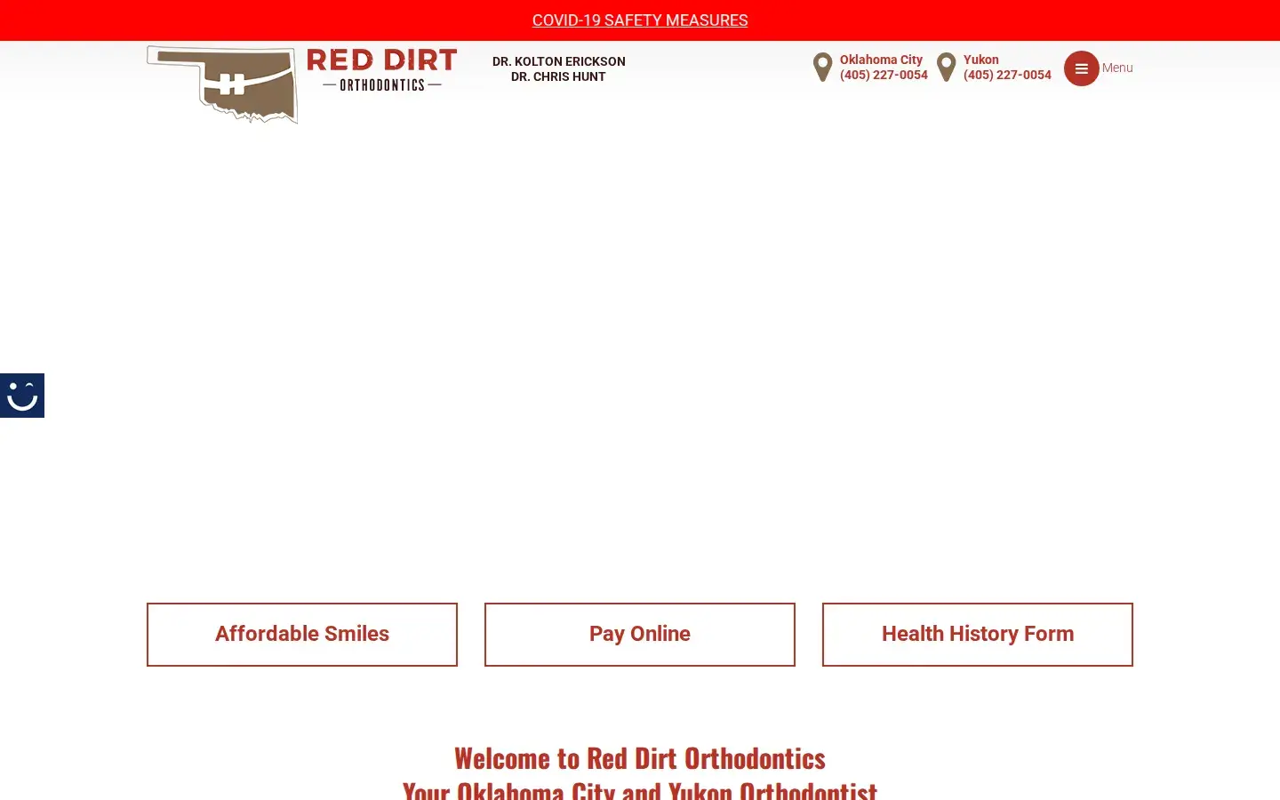 Homepage preview of Red Dirt Orthodontics