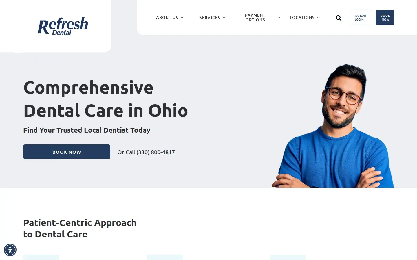 Homepage preview of Refresh Dental