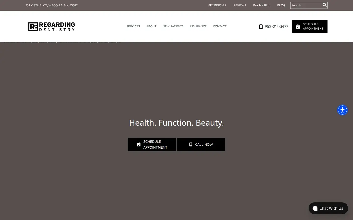Homepage preview of Regarding Dentistry