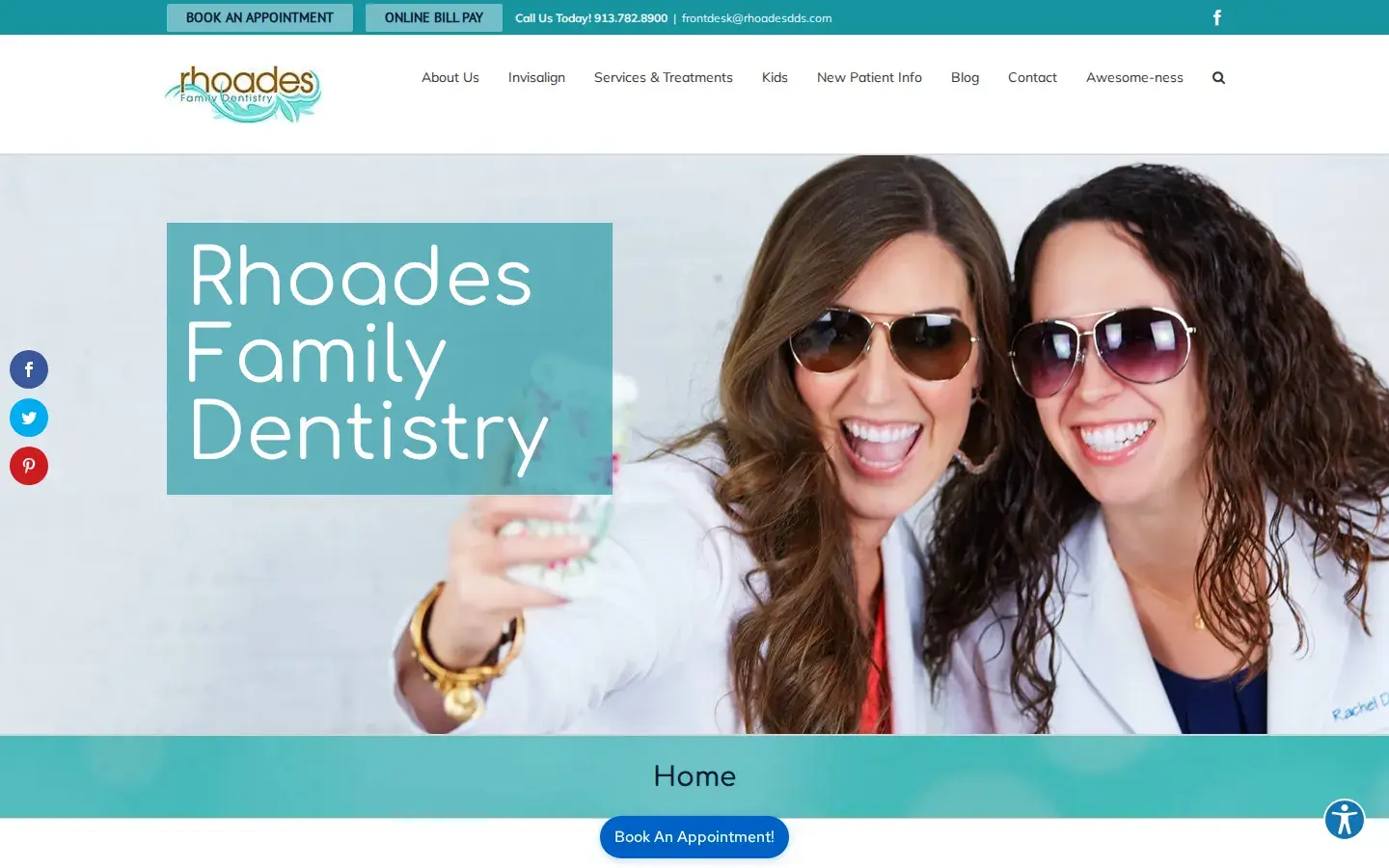 Homepage preview of Rhoades Family Dentistry