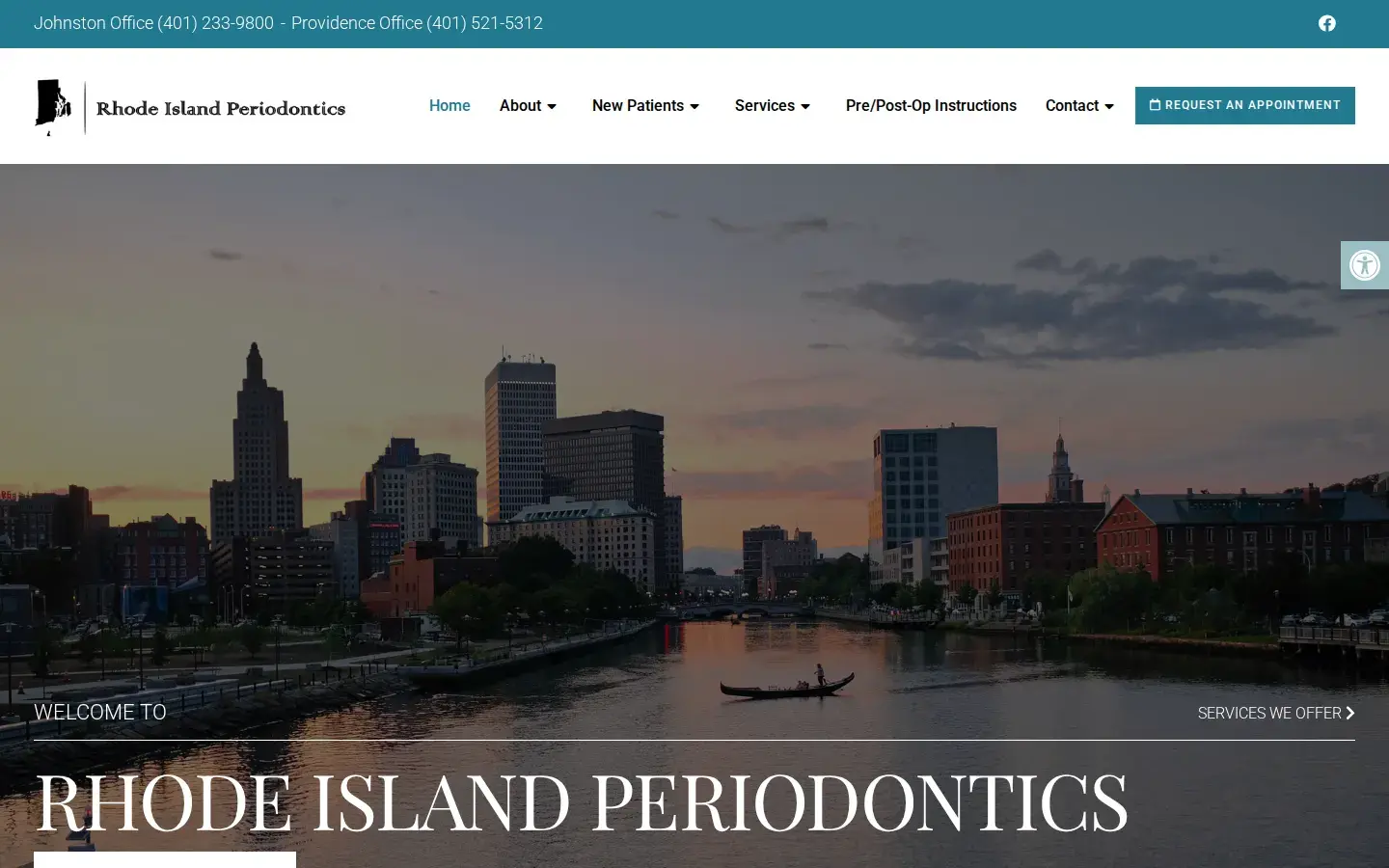Homepage preview of Rhode Island Periodontics