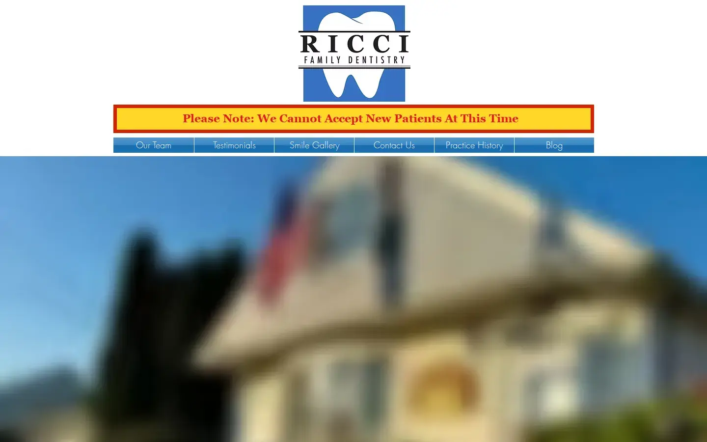 Homepage preview of Ricci Family Dentistry