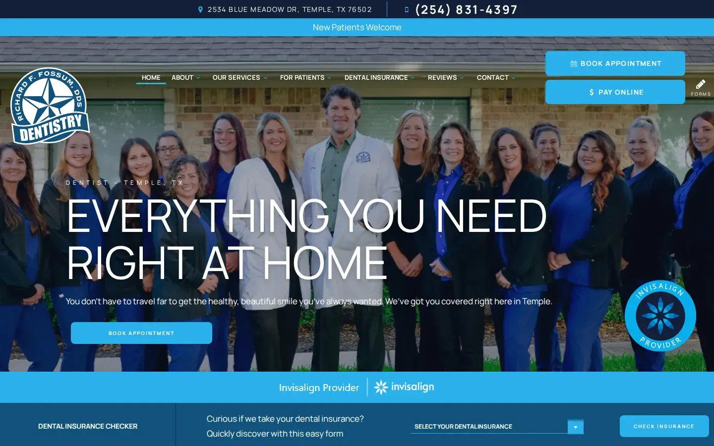 Homepage preview of Richard Fossum DDS