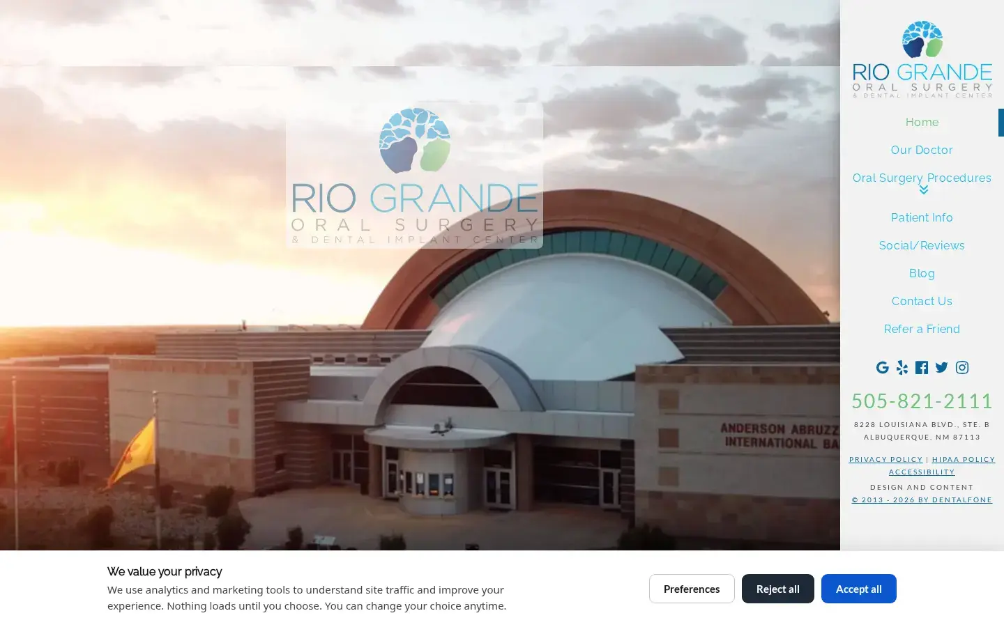 Homepage preview of Rio Grande Oral Surgery & Dental Implant Center