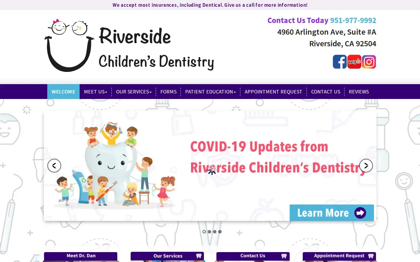 Homepage preview of Riverside Children’s Dentistry