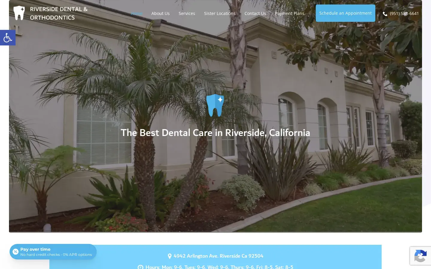 Homepage preview of Riverside Dental and Orthodontics