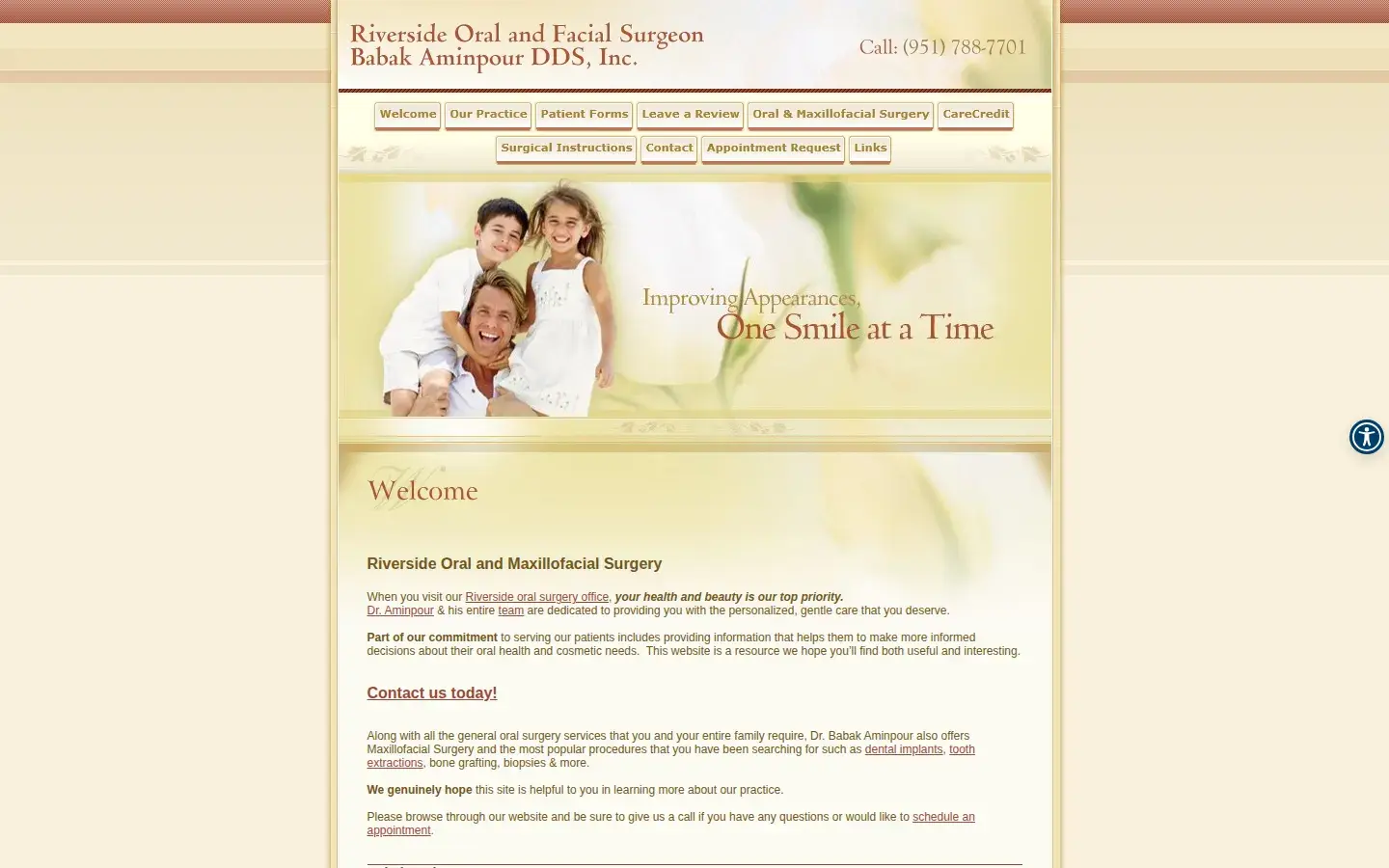 Homepage preview of Riverside Oral and Maxillofacial Surgery