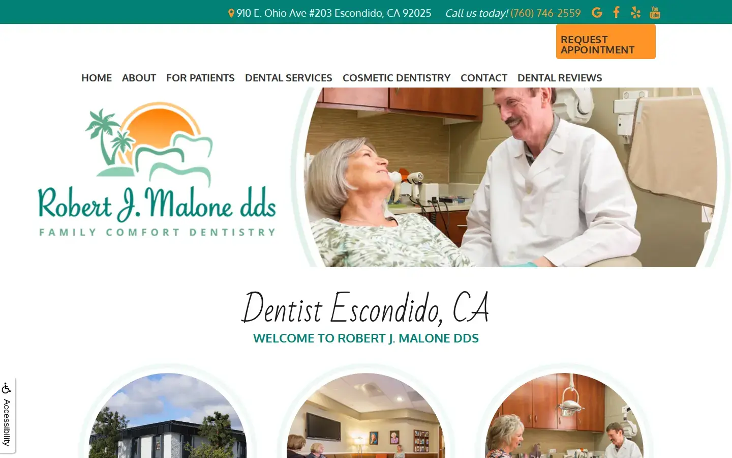 Homepage preview of Robert J. Malone Dds