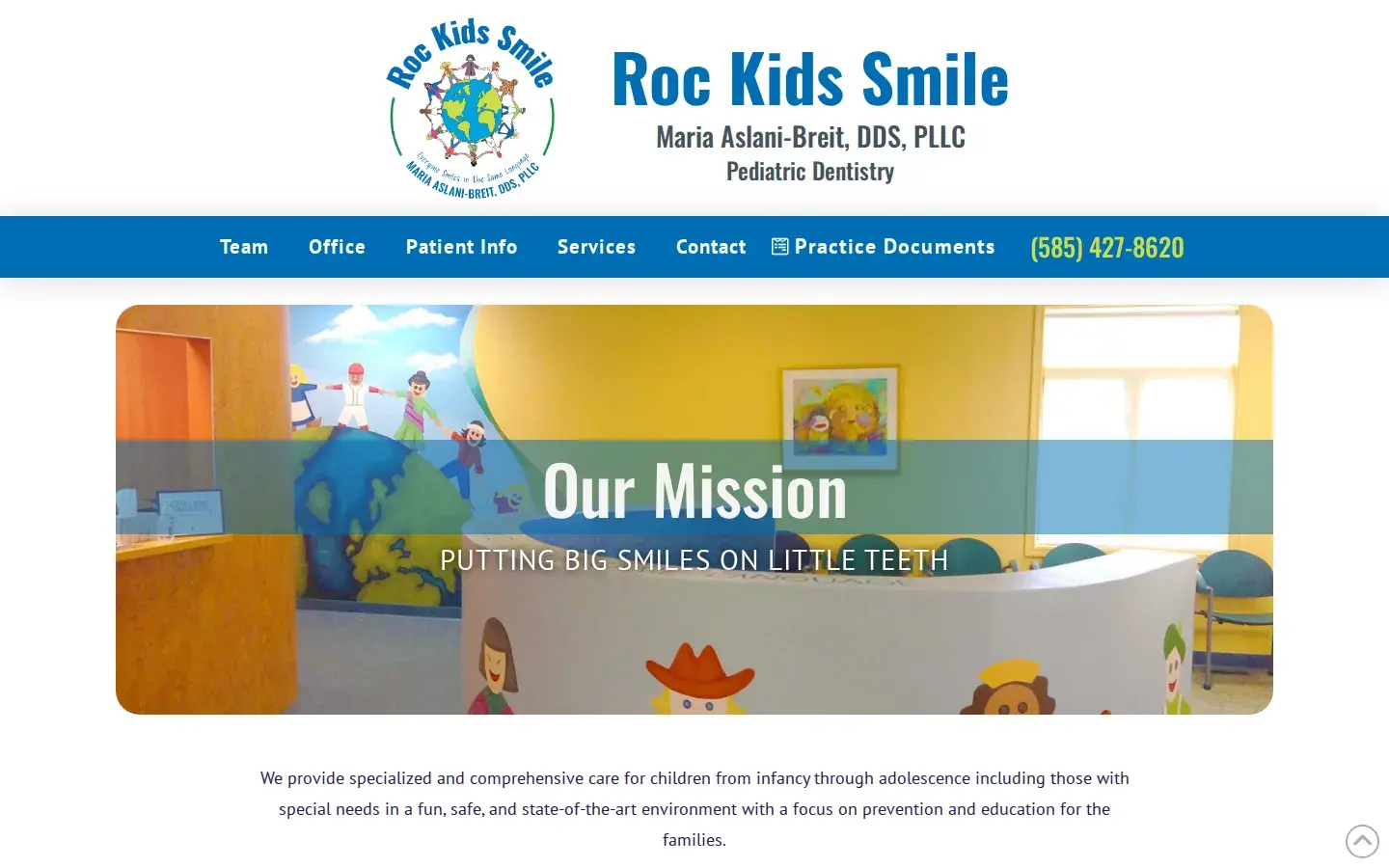 Homepage preview of Roc Kids Smile