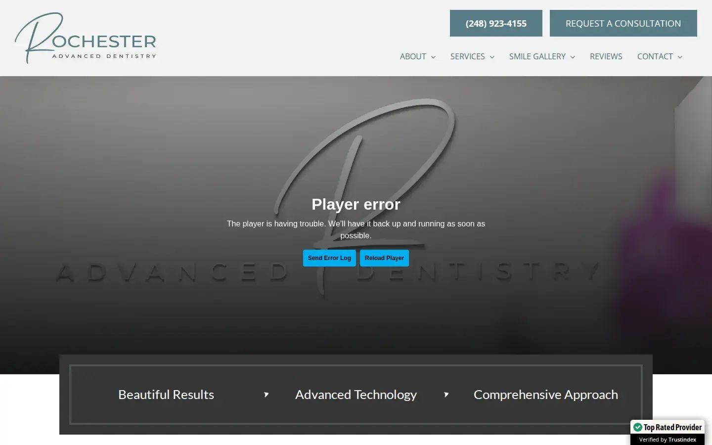 Homepage preview of Rochester Advanced Dentistry