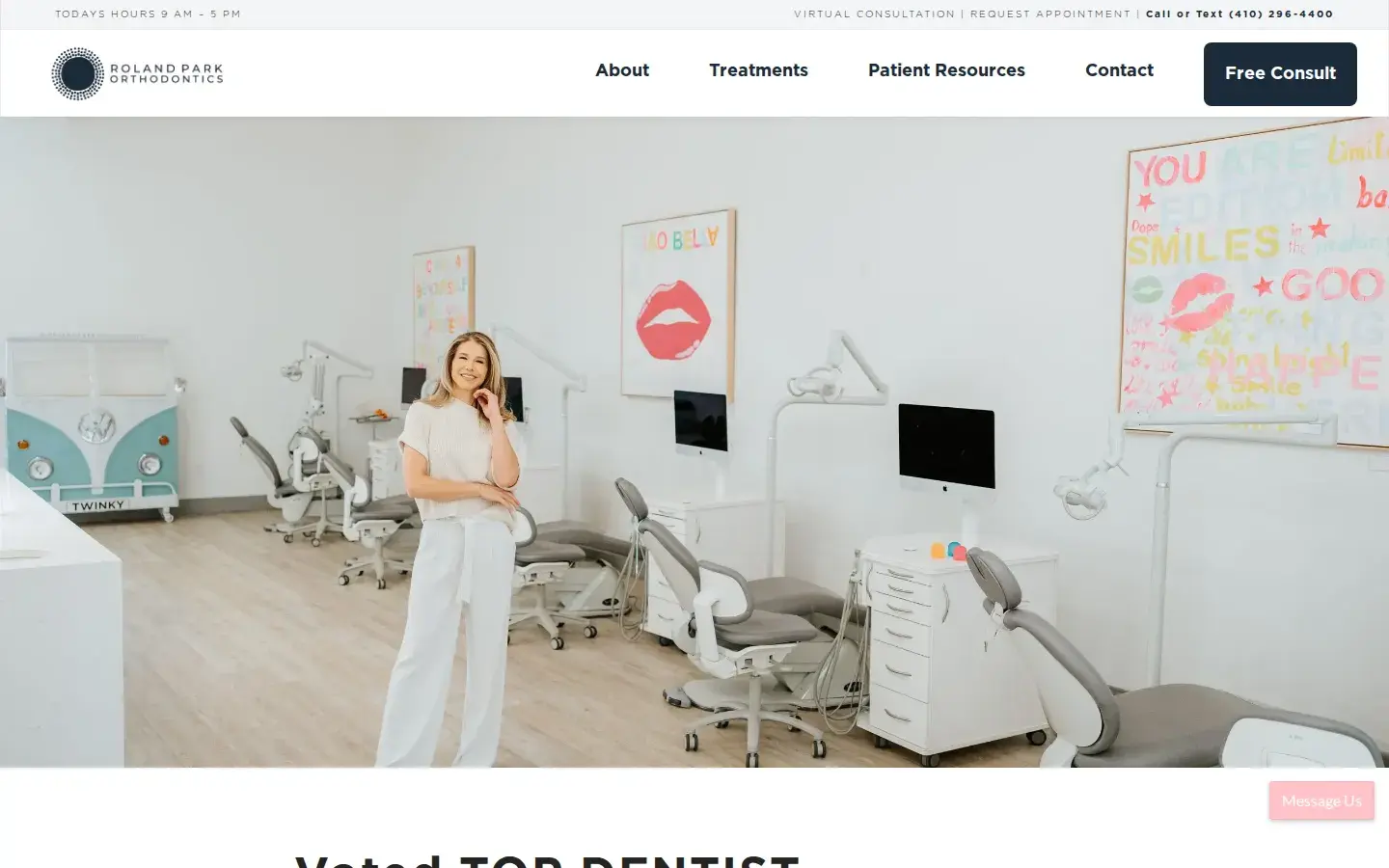 Homepage preview of Roland Park Orthodontics