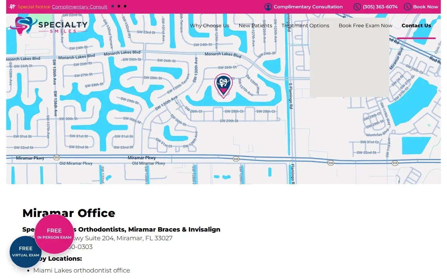 Homepage preview of Rossana Hoyos Orthodontics