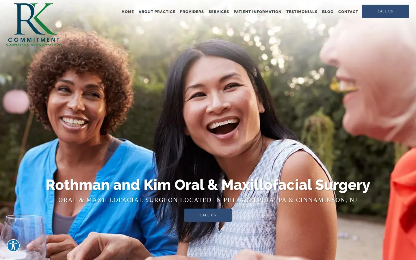 Homepage preview of Rothman and Kim Oral & Maxillofacial Surgery