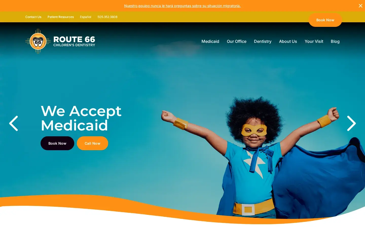Homepage preview of Route 66 Children’s Dentistry & Orthodontics West