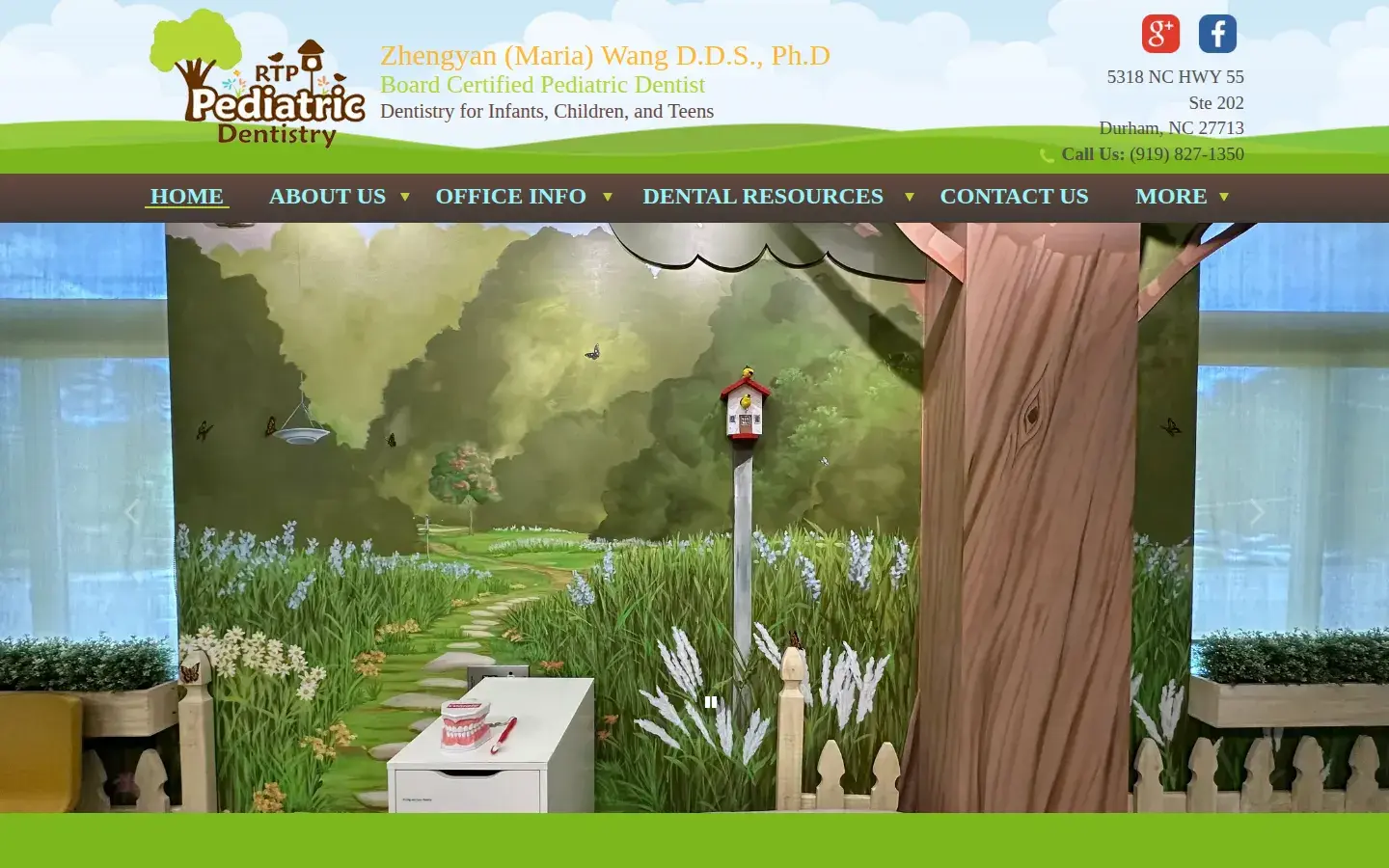 Homepage preview of RTP Pediatric Dentistry: Dr. Wang Zhengyan