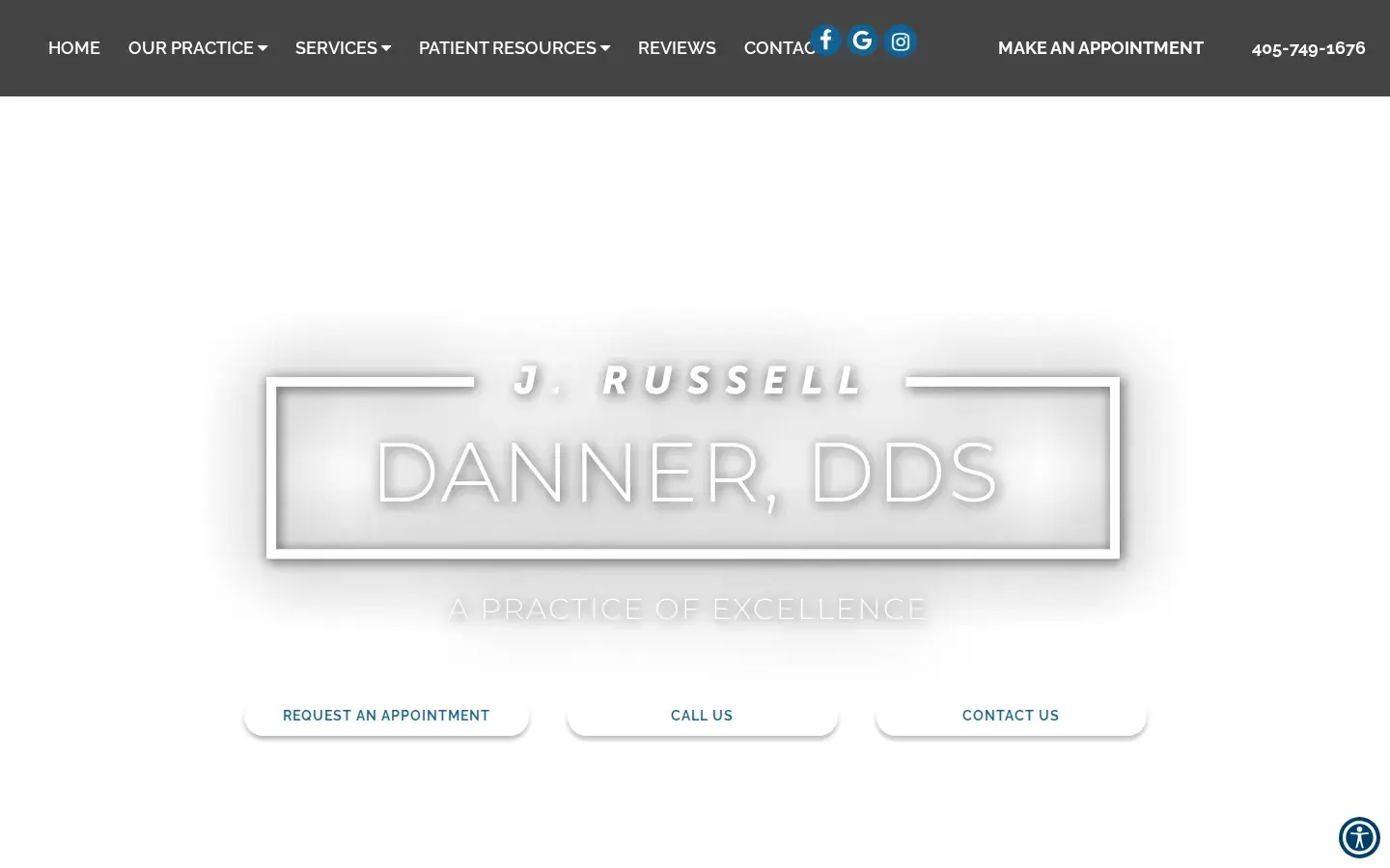 Homepage preview of Russell Danner DDS