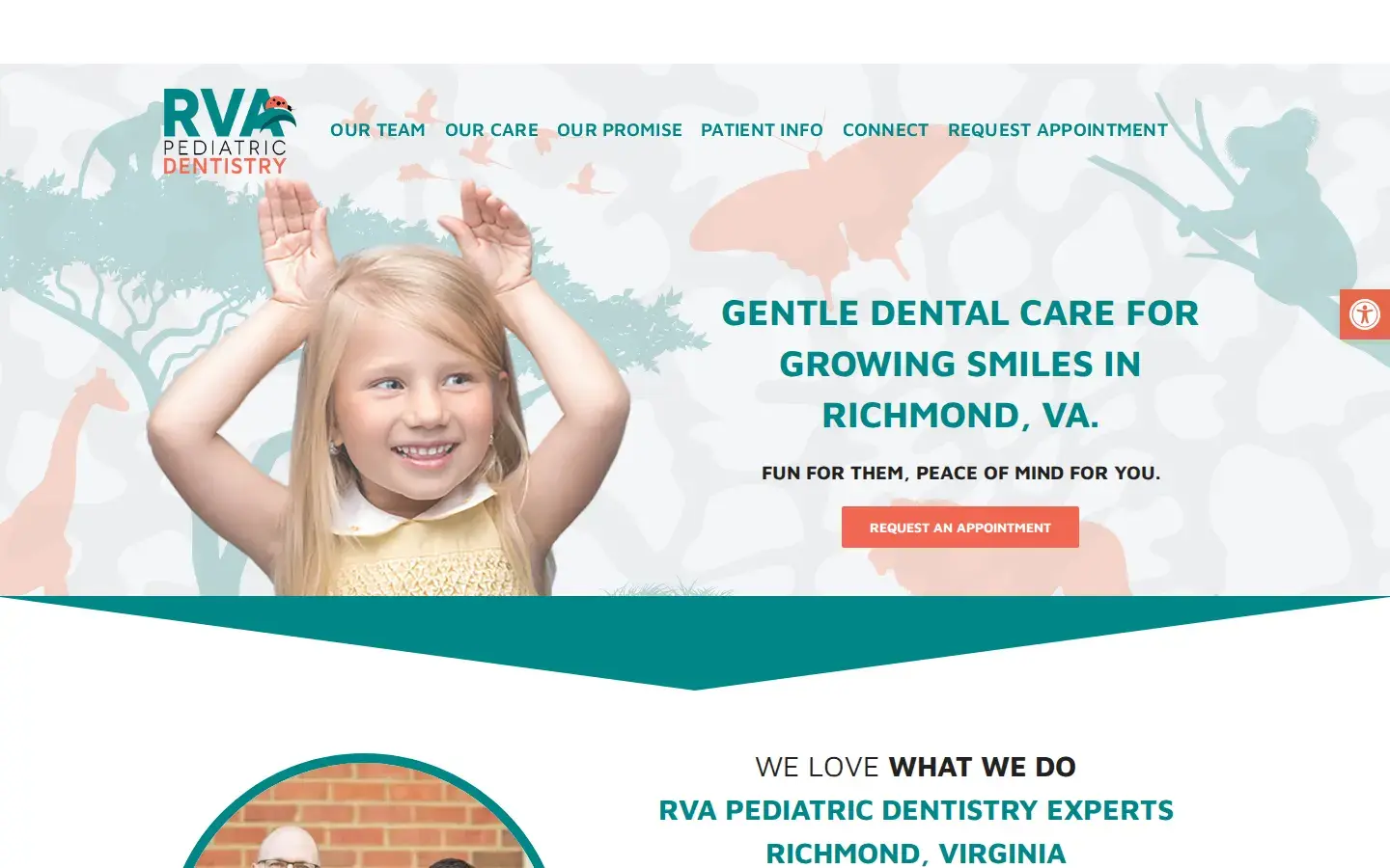 Homepage preview of RVA Pediatric Dentistry