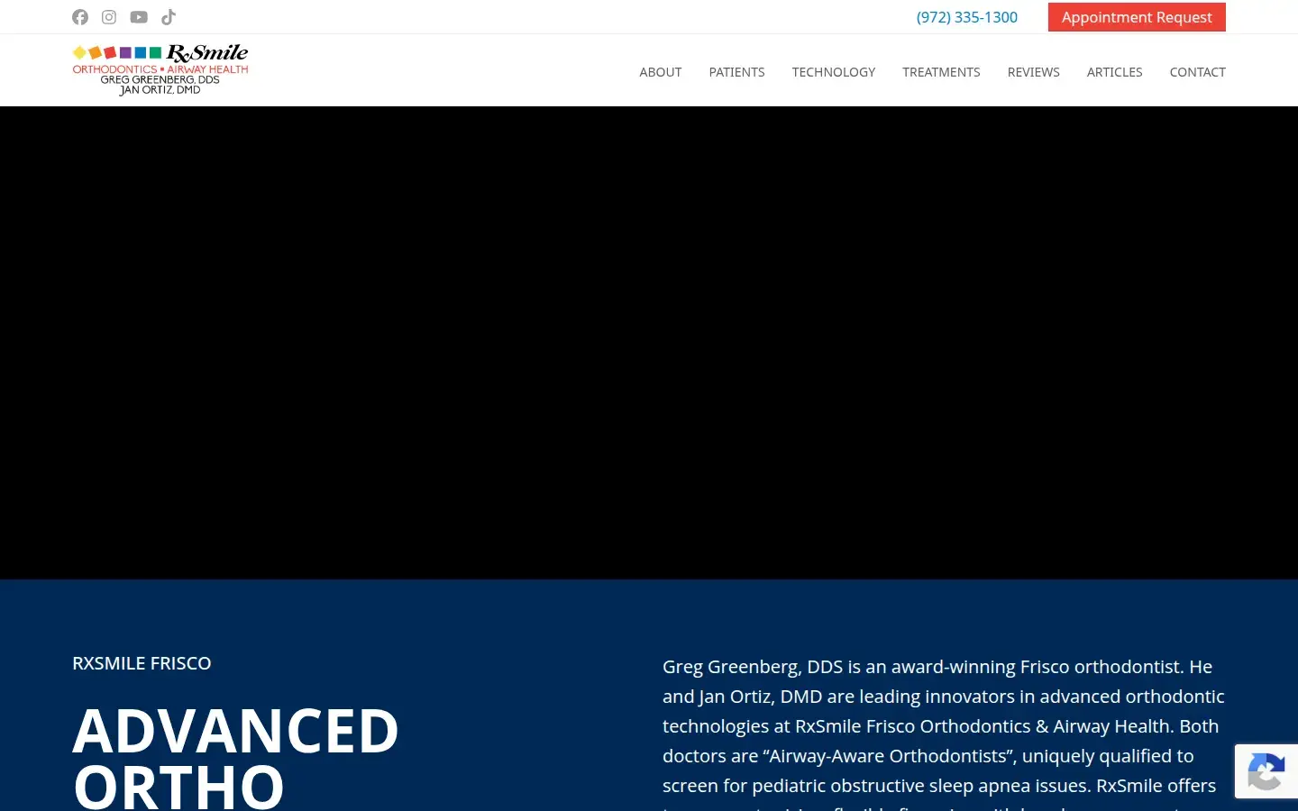 Homepage preview of RxSmile Frisco Orthodontics
