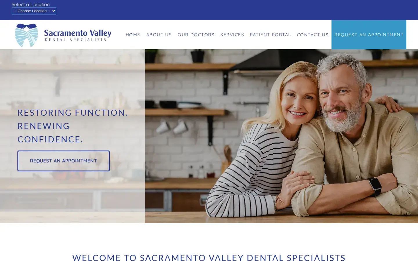 Homepage preview of Sacramento Valley Dental Specialists