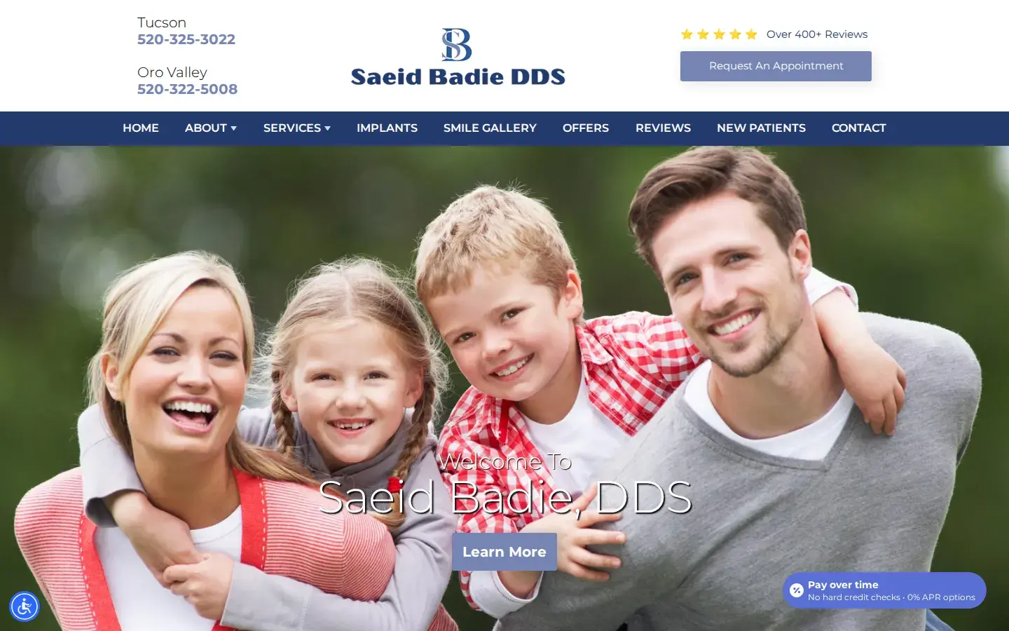 Homepage preview of Saeid Badie, DDS