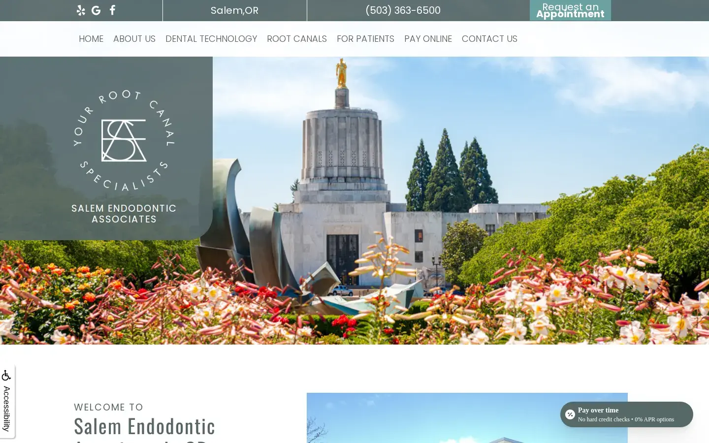 Homepage preview of Salem Endodontic Associates