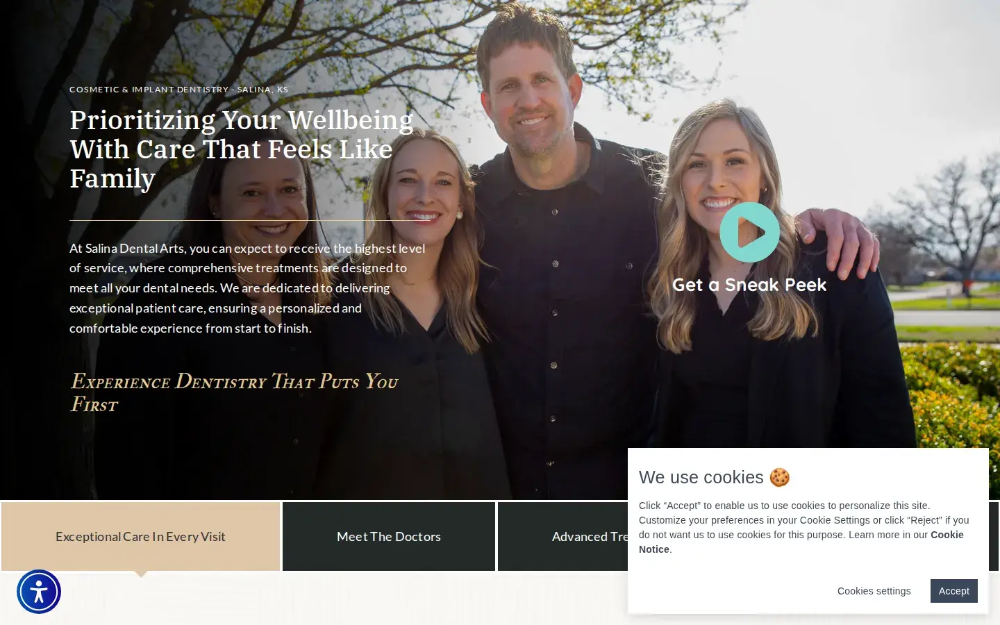 Homepage preview of Salina Dental Arts