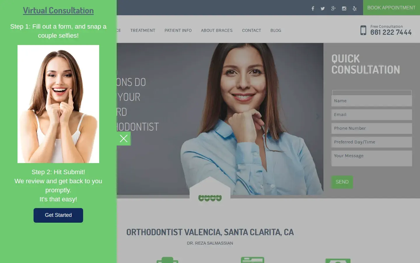 Homepage preview of Salmassian Orthodontics