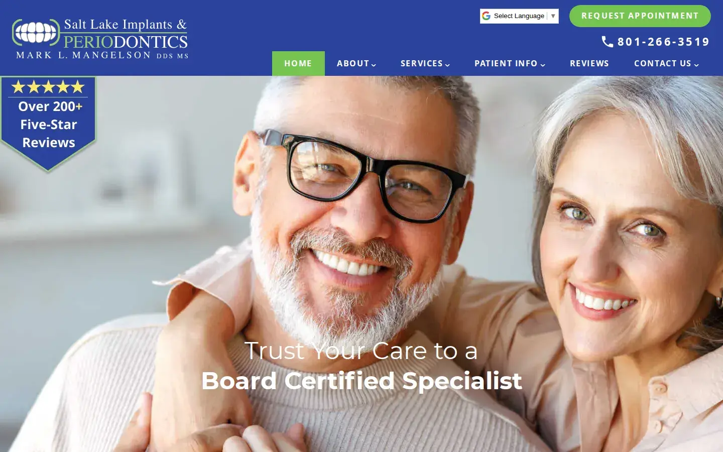 Homepage preview of Salt Lake Implants and Periodontics