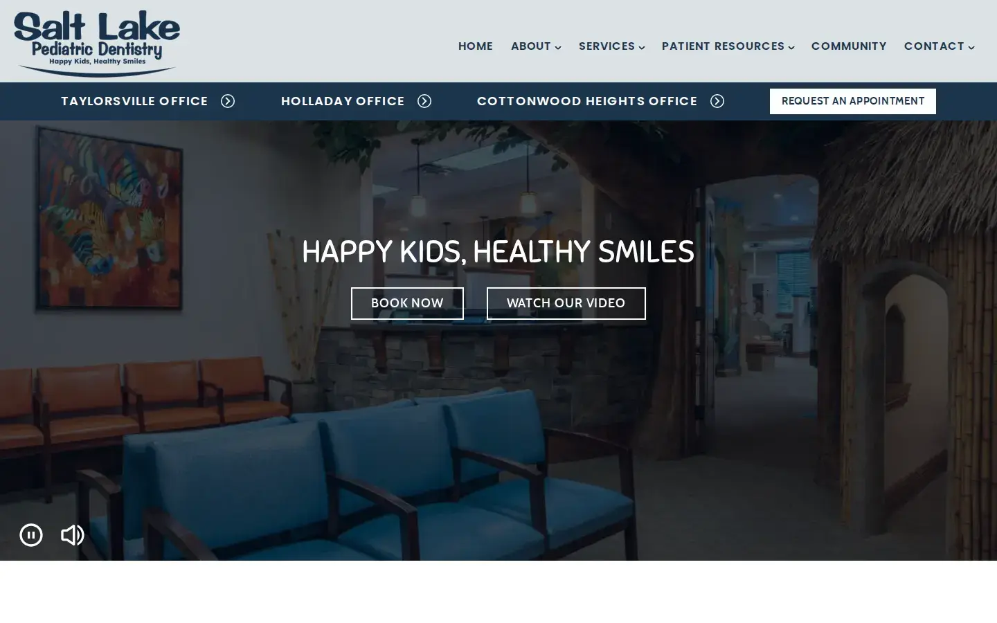 Homepage preview of Salt Lake Pediatric Dentistry