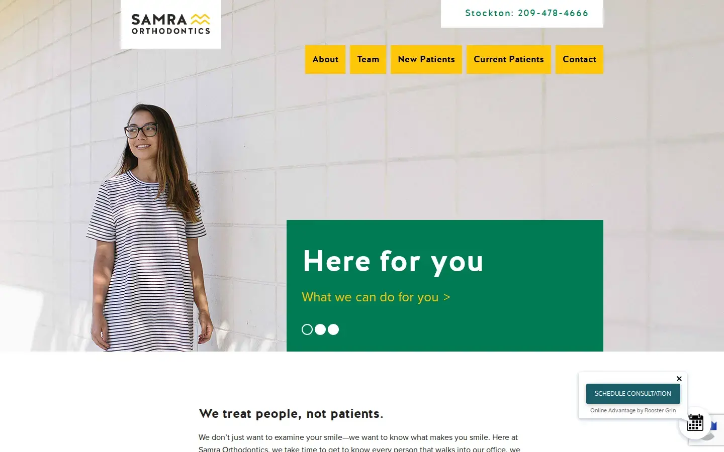 Homepage preview of Samra Orthodontics