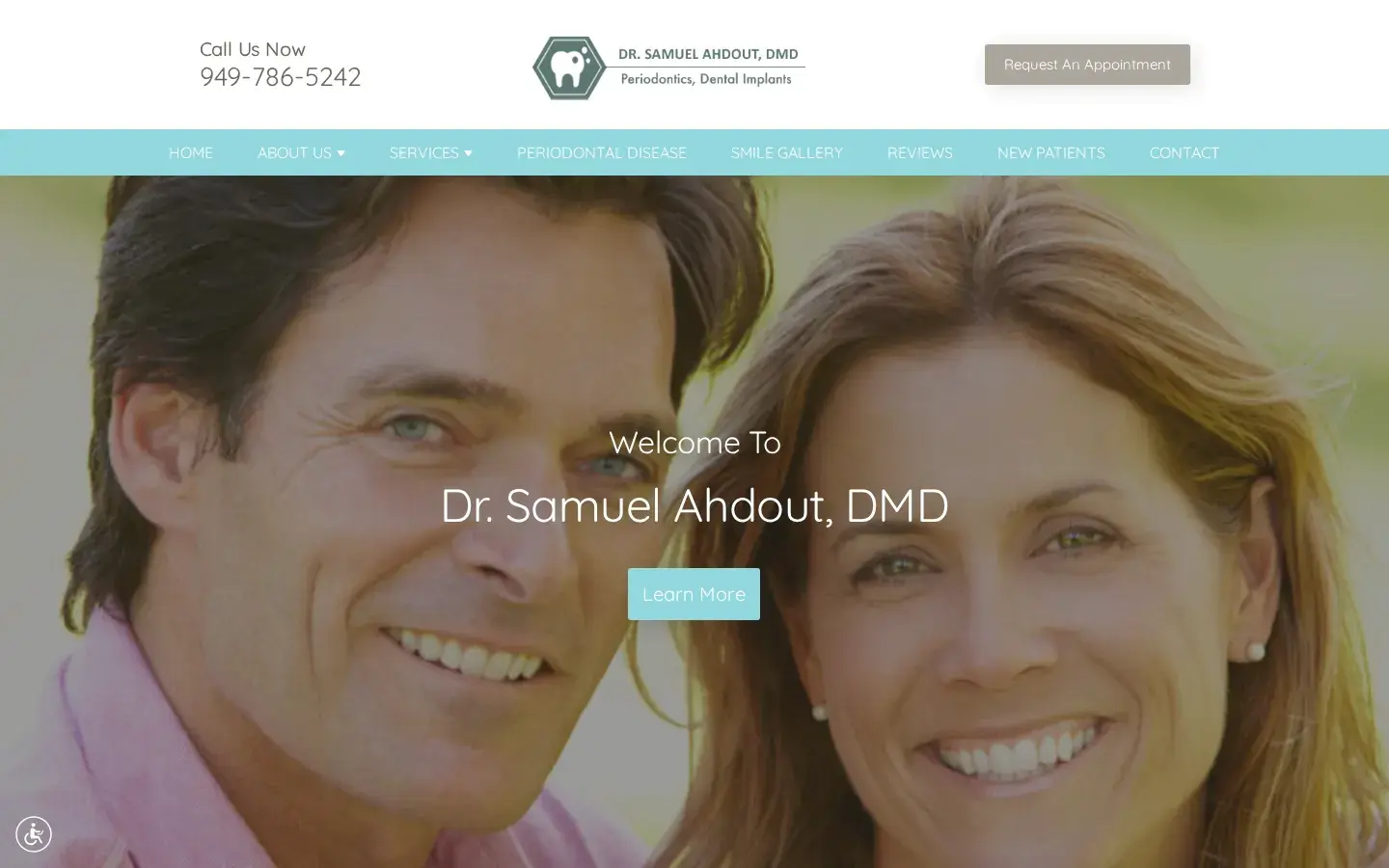 Homepage preview of Samuel Ahdout DMD