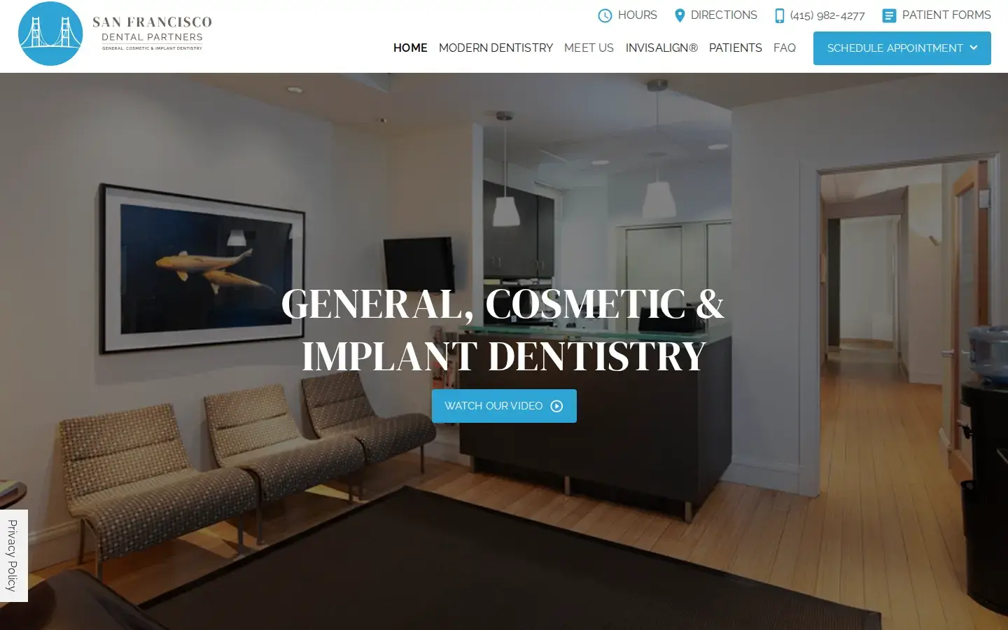 Homepage preview of San Francisco Dental Partners