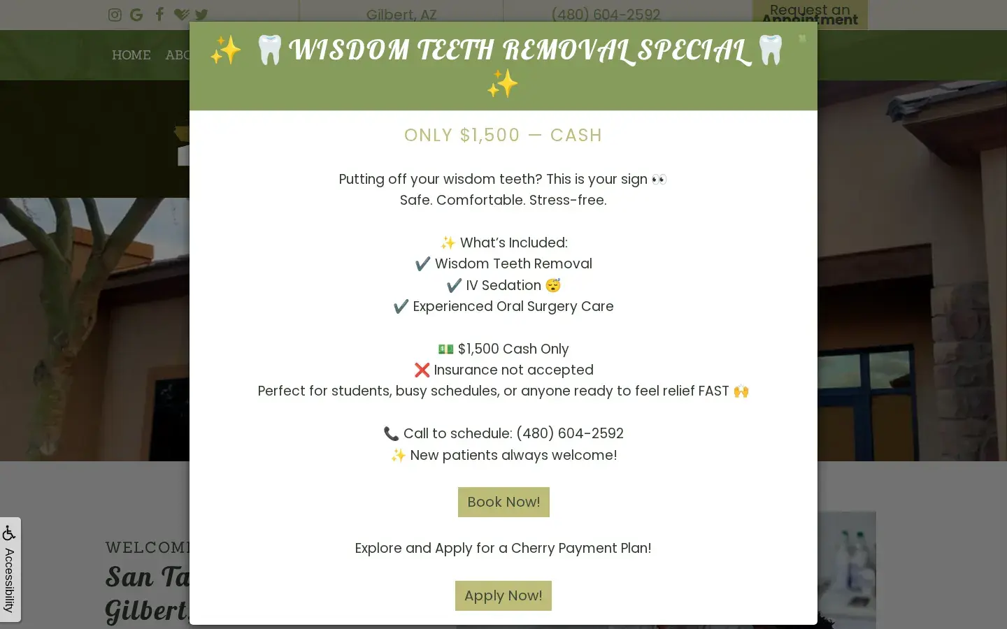 Homepage preview of San Tan Oral Surgery