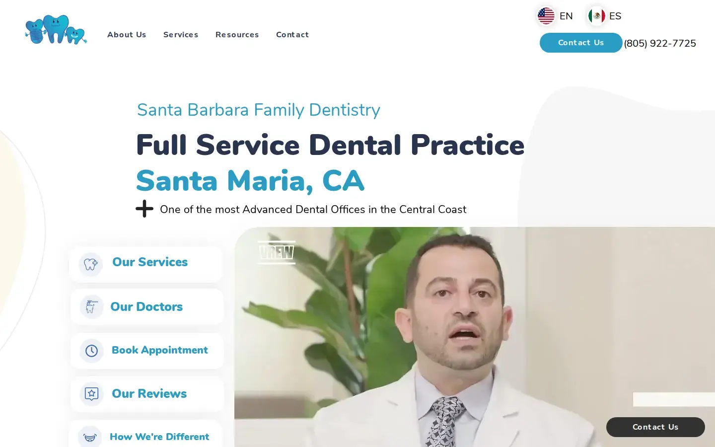 Homepage preview of Santa Barbara Family Dentistry