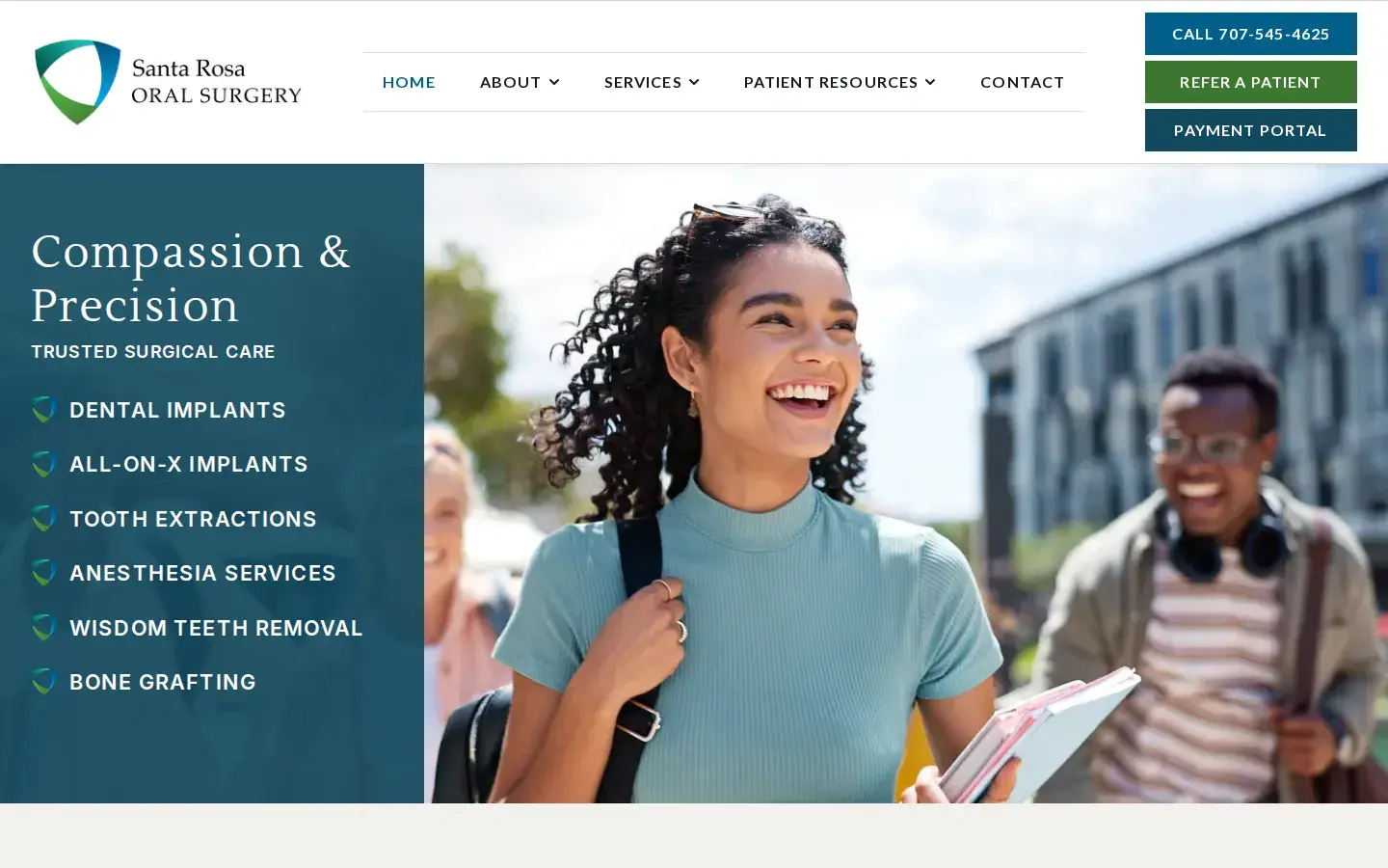 Homepage preview of Santa Rosa & Rohnert Park Oral Surgery