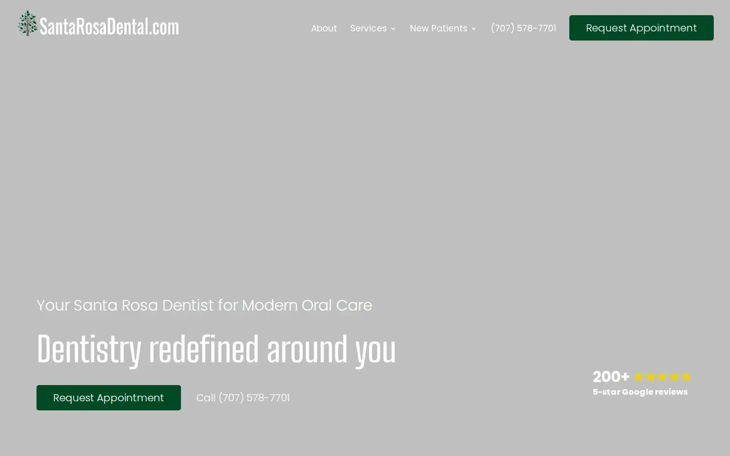 Homepage preview of Santa Rosa Dental