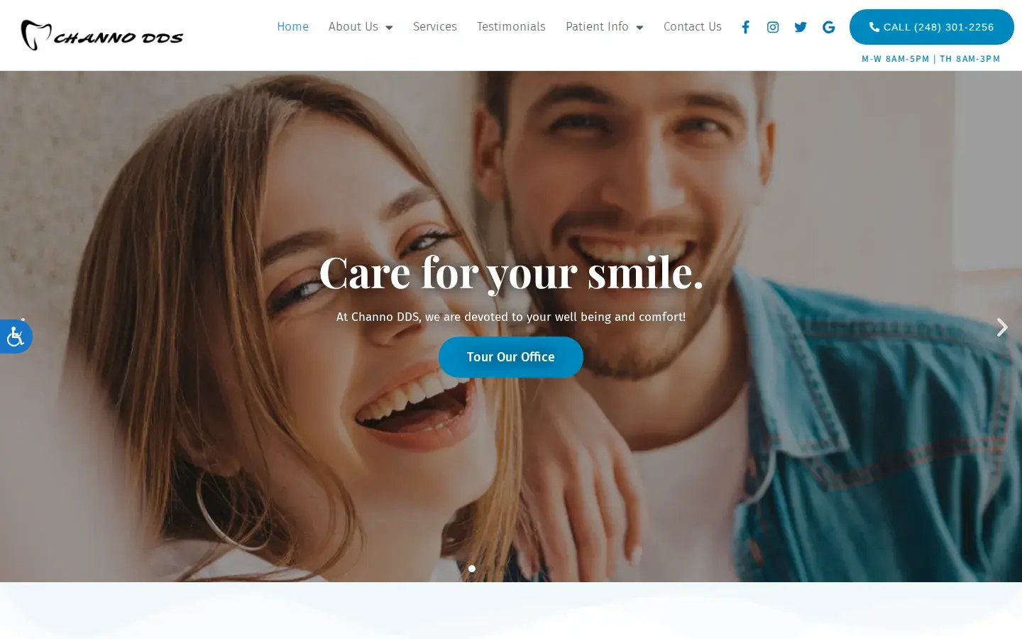 Homepage preview of Sarmad Channo DDS