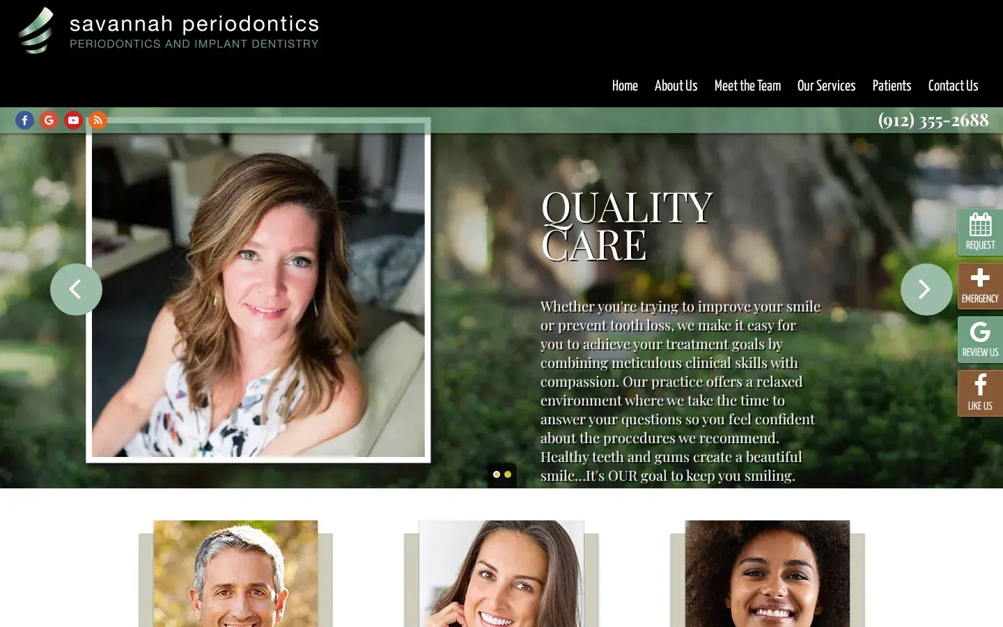 Homepage preview of Savannah Periodontics / Kimberly Turner, DMD