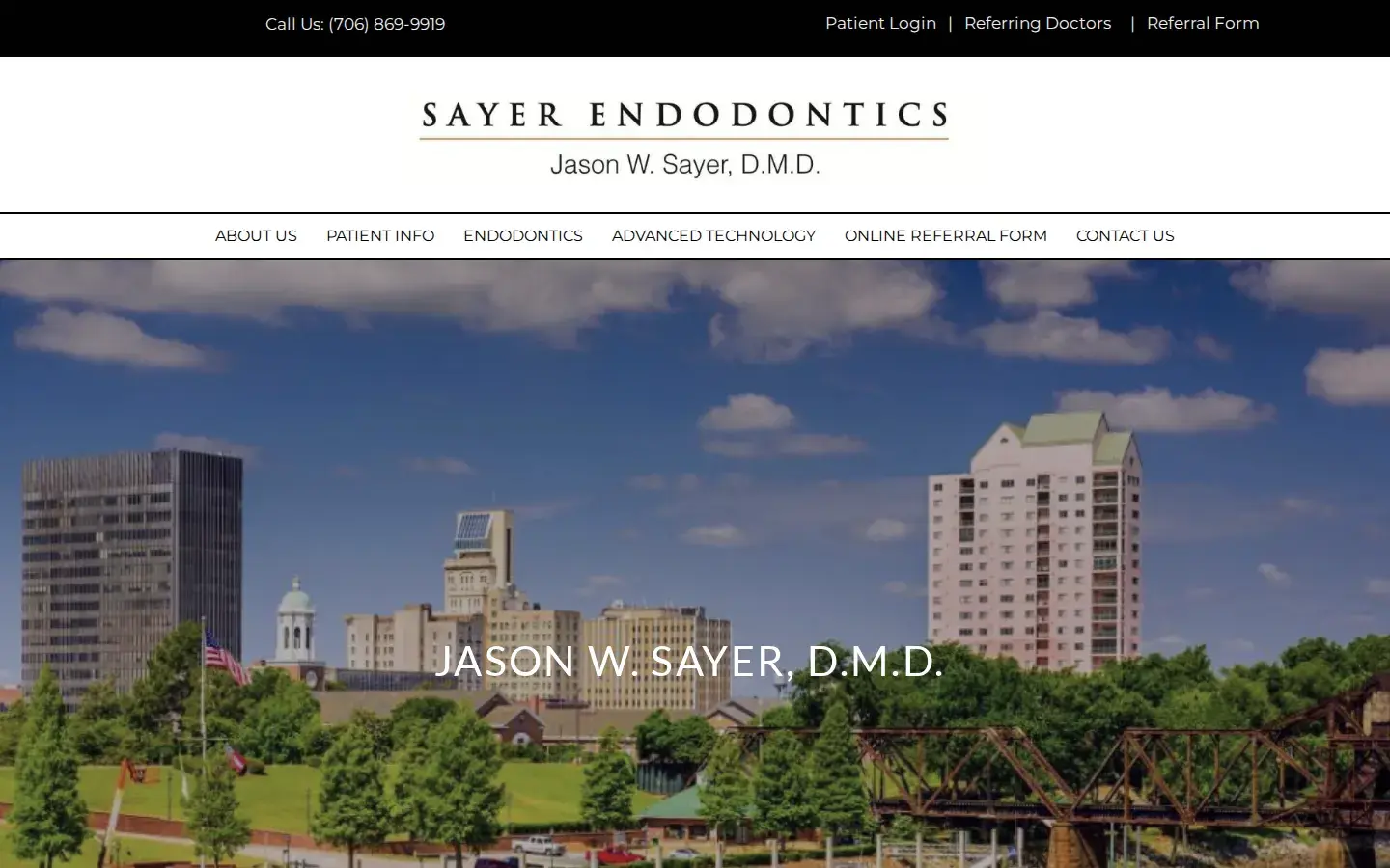 Homepage preview of Sayer Endodontics