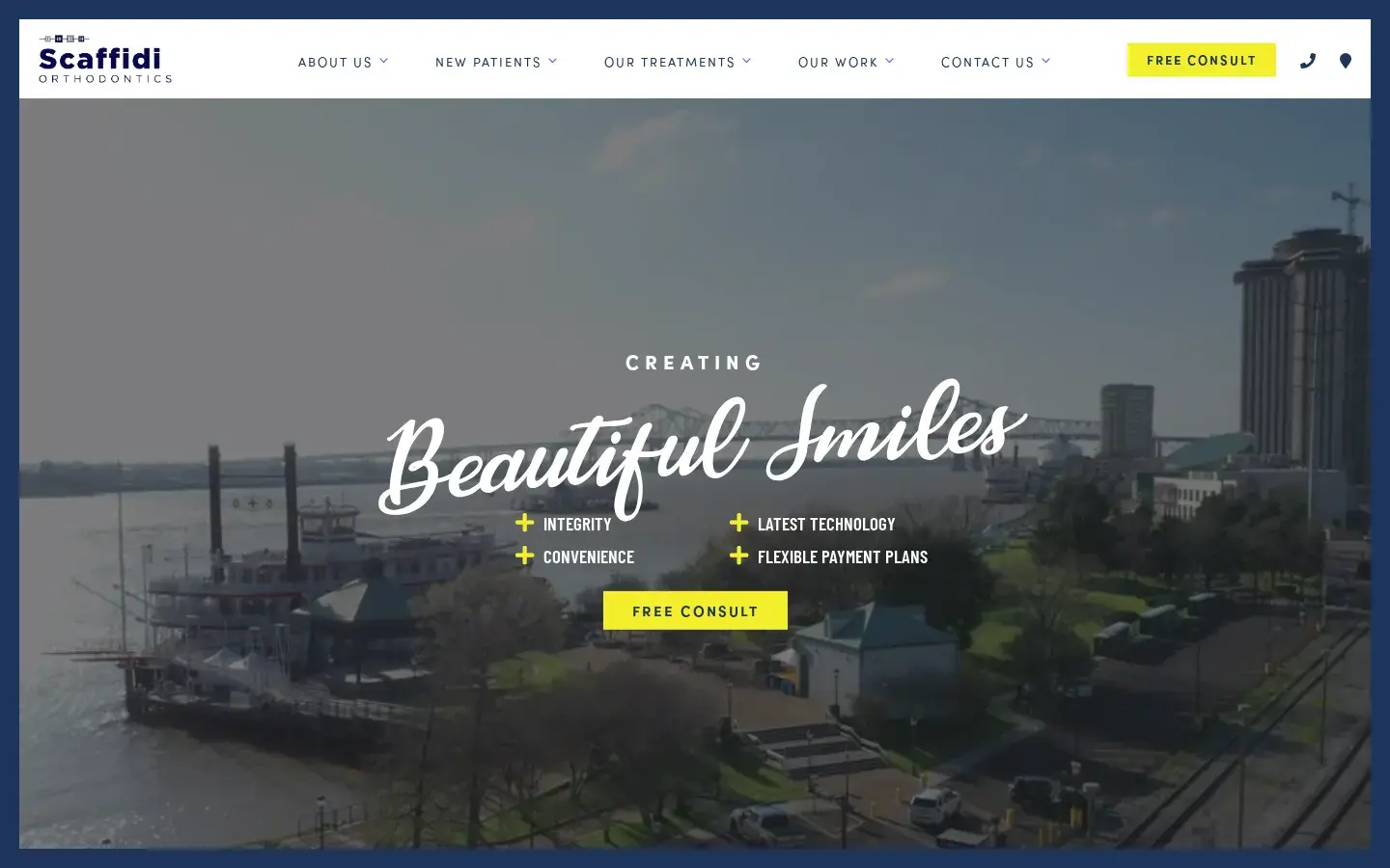 Homepage preview of Scaffidi Orthodontics