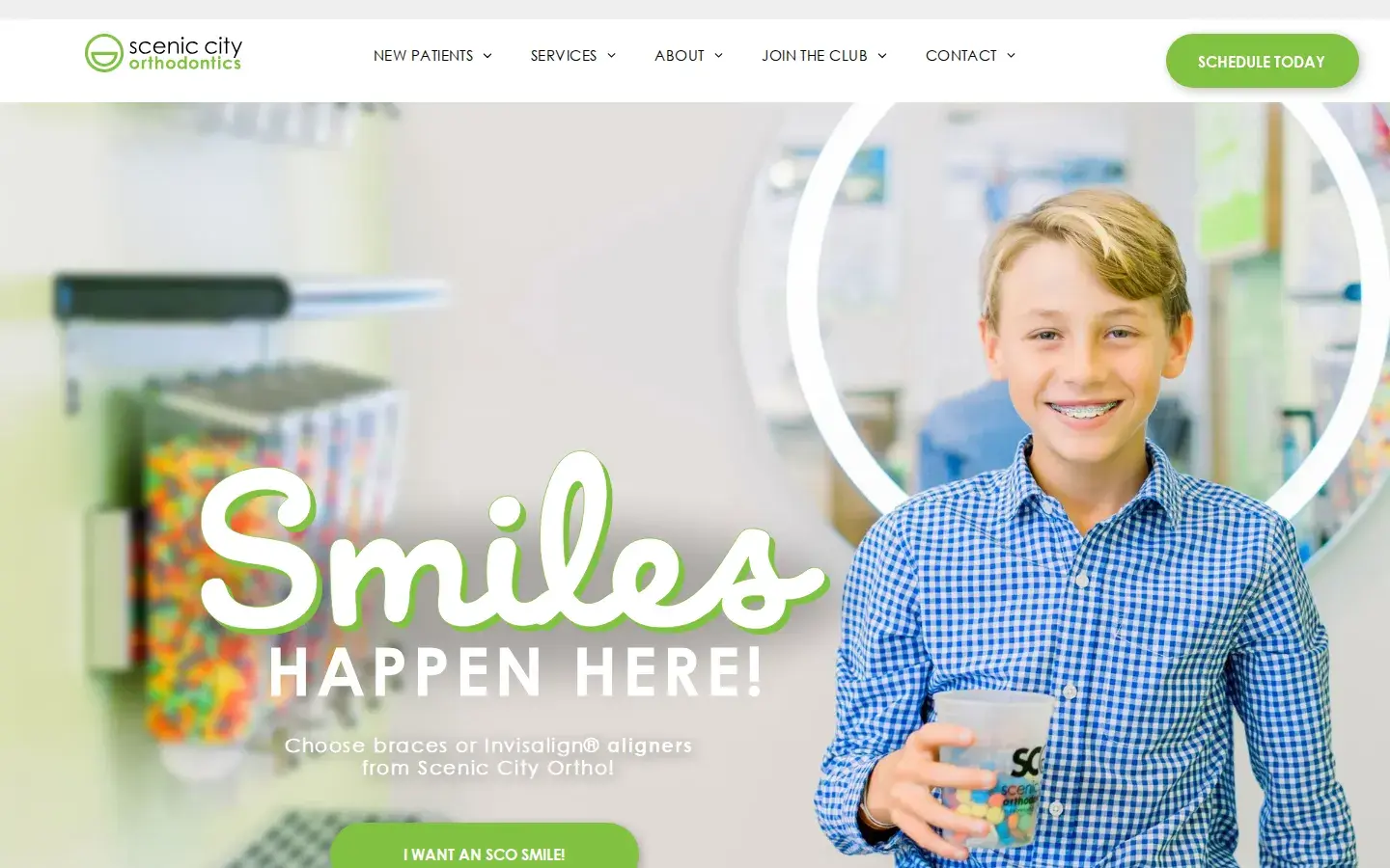 Homepage preview of Scenic City Orthodontics