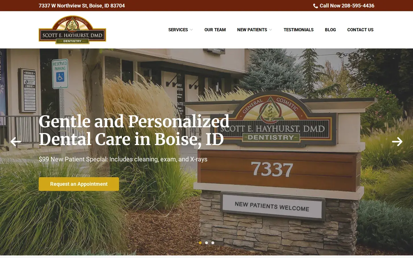 Homepage preview of Scott E. Hayhurst Family and Cosmetic Dentistry