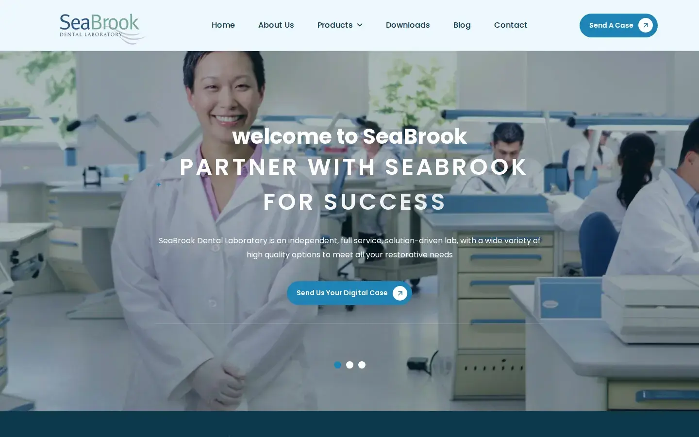 Homepage preview of Seabrook Dental Lab