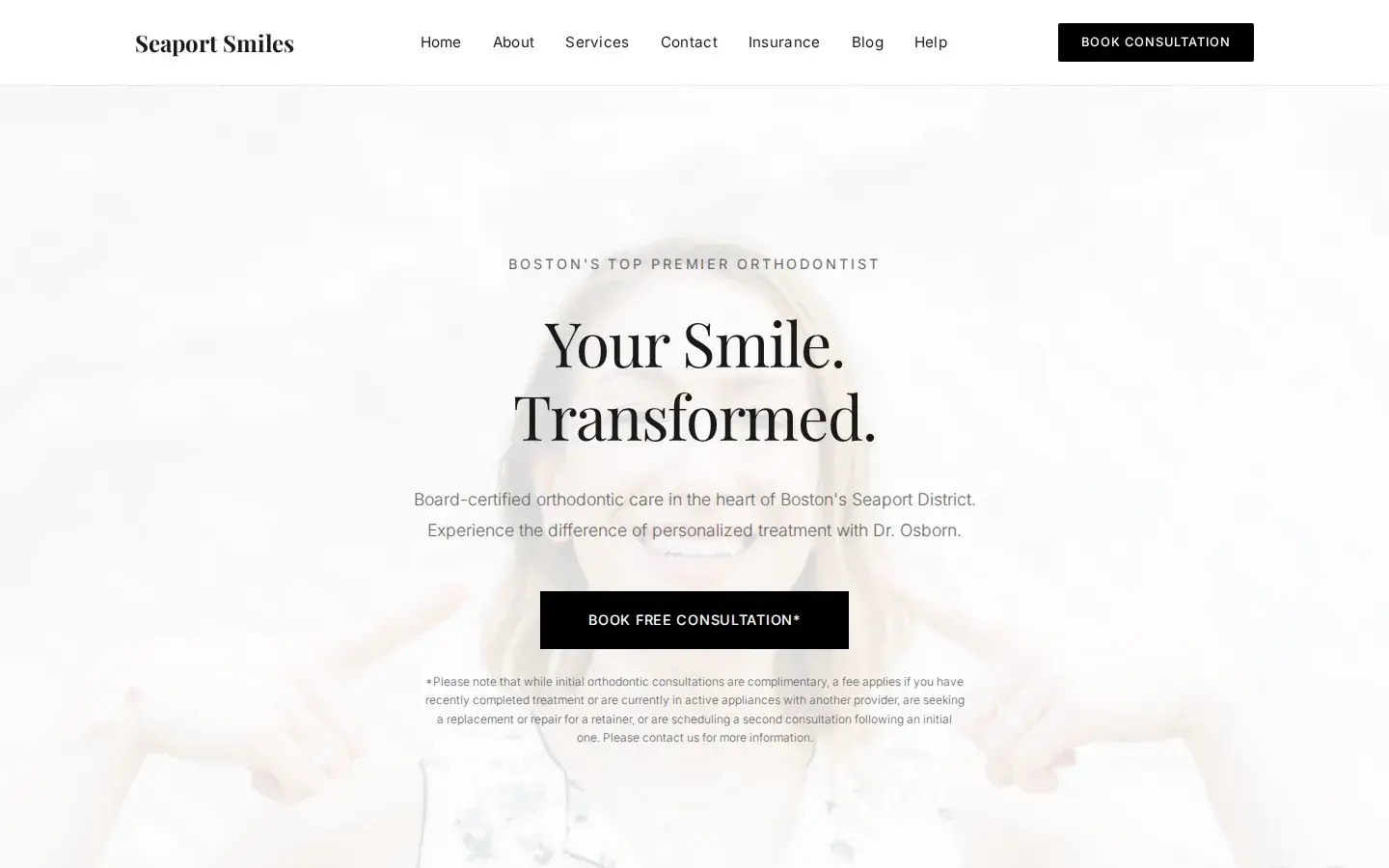 Homepage preview of Seaport Smiles